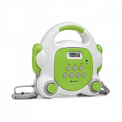 Auna Pocket Rocker BT, karaoke prehrávač, BT, USB-port, MP3, 2x mikrofón, zelený