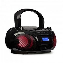 Auna Roadie DAB, CD prehrávač, DAB/DAB+, FM, LED disko svetelný efekt, bluetooth, čierna farba