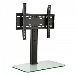 Auna TV stojan, veľkosť M, výška 56 cm, výškovo nastaviteľný, 23-47 palcov, sklenený stojan