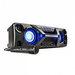 Auna Ultrasonic BT, boombox, bluetooth, 2 x 20 W, LCD displej, funkcia karaoke, čierny