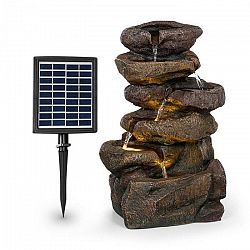 Blumfeldt Savona, solárna fontána, 2,8 W, polyresin, 5 hod., akumulátor, LED osvetlenie, vzhľad kameňa