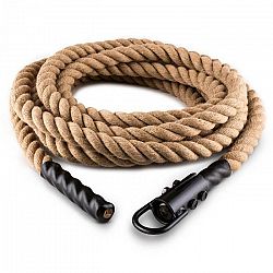 Capital Sports Power Rope, 15m/3,3cm, kyvadlové lano s hákmi, stropné pripevnenie