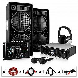 Electronic-Star Block-Party, PA systém, set, zosilňovač, reproduktory, mikrofón a mixážny pult