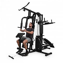 KLARFIT Ultimate Gym 9000, 7 staníc, do 150 kg, QR oceľ, čierna﻿