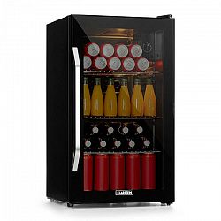 Klarstein Beersafe XXL Onyx, chladnička, A+, LED, 3 kovové rošty, sklenené dvere, onyx