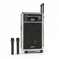 Vonyx ST-100 MK2, prenosný PA audio systém, bluetooth, CD, USB, SD, MP3, akumulátor, UKV