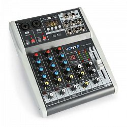 Vonyx VMM-K402 4-kanálový hudobný mixážny pult, bluetooth, USB-Audio-Interface