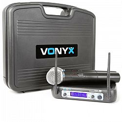 Vonyx WM512, 2-kanálový VHF vysielací systém, vrátane prenosného kufra