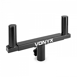 Vonyx WMS-03, dvojitý reproduktorový statív, 2 x 35 mm upevnenie, 40 kg, čierny