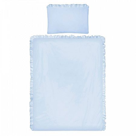Belisima Detské bavlnené obliečky do postieľky Pure modrá, 90 x 120 cm, 40 x 60 cm